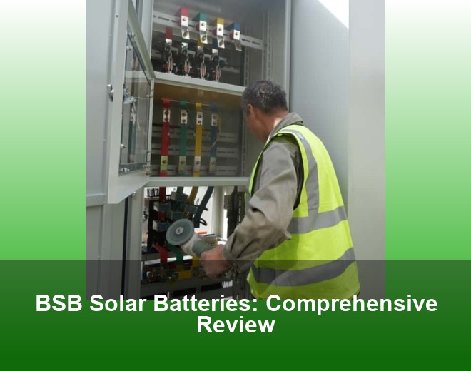 BSB Solar Batteries: Comprehensive Review